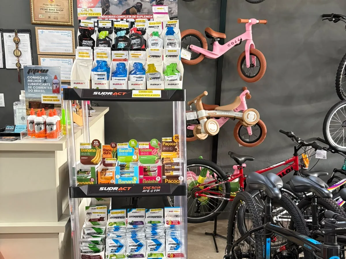 Bikes infantis e produtos de ciclismo na Peixe Bike Shop